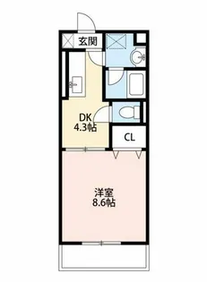 メゾンド ミルフィーユ【101号室】の間取り