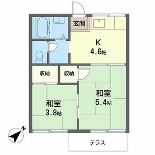 信夫ハイツ【0103号室】の間取り