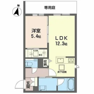 The Terrace 西宮北口【0101号室】の間取り