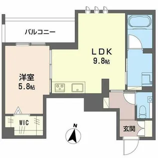 The Terrace 西宮北口【0202号室】の間取り