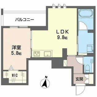 The Terrace 西宮北口【0302号室】の間取り