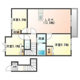 MAST COURT加古川南 B棟【2階】の間取り