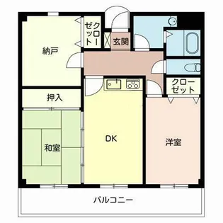 アンソレイユK【0202号室】の間取り