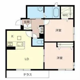 St.Merry【0101号室】の間取り