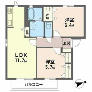 パルケ・アミスタI・II・III【1201号室】の間取り