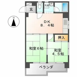 メゾン鶴舞【8階】の間取り