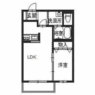 ブルー シエル【0206号室】の間取り