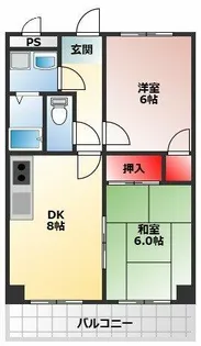 らぽーるⅠ【201号室】の間取り
