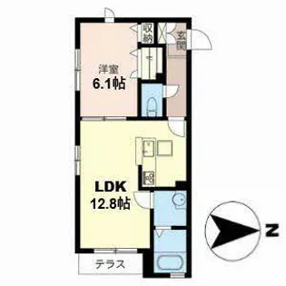 Sol Levante(ソル レヴァンテ)【0103号室】の間取り