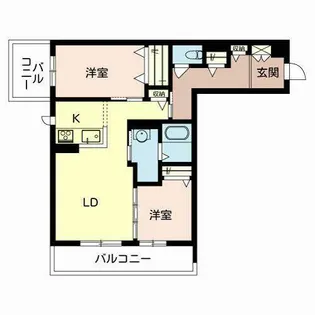 セルディーナ箕面【0302号室】の間取り