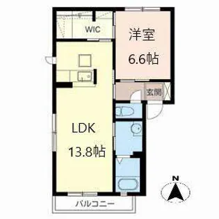 ローズヒルズ【0201号室】の間取り
