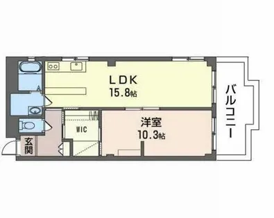 花太コーポ篠尾【3階】の間取り