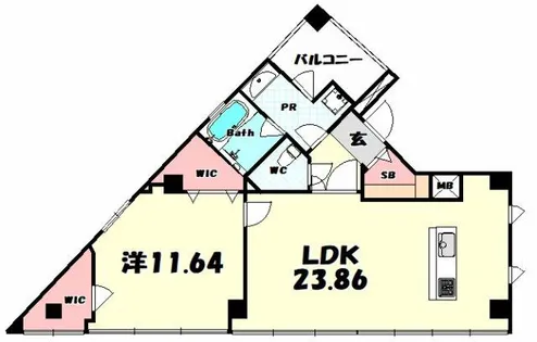 Villa Yua(加納町)【3階】の間取り