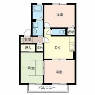 ボナール・東加古川【0203号室】の間取り