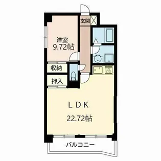 グランドール大池【0312号室】の間取り