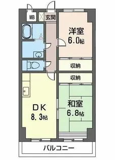 ODNIZ66【0807号室】の間取り
