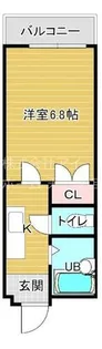 カツタビルディング3号館【3階】の間取り