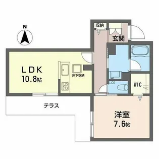 シャーメゾンガーデンズ 福【0103号室】の間取り