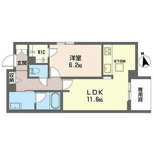 Ecrarge【0101号室】の間取り