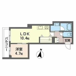 Grandioso 伊丹【0203号室】の間取り