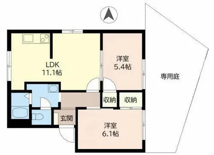 ポーラースター【0101号室】の間取り