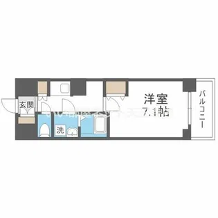ウィルテラスなんば南【8階】の間取り