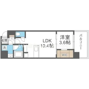 ブエナビスタ難波タワー【13階】の間取り