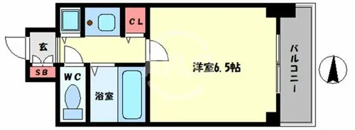 カーサ天神橋【7階】の間取り