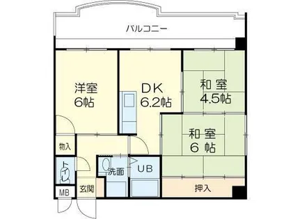 ロイヤルコーポ加古川【601号室】の間取り