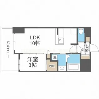 セレニテ桜川駅前プリエ【9階】の間取り