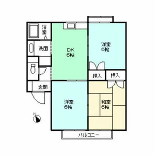 レジデンスモア【101号室】の間取り