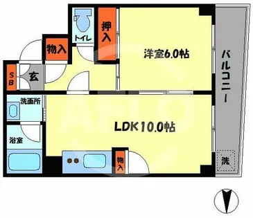 藤和阿波座コープ【10階】の間取り