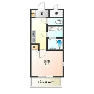 大阪府大阪市住吉区墨江1丁目【マンション】の間取り