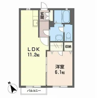 スカイハウス【2階】の間取り