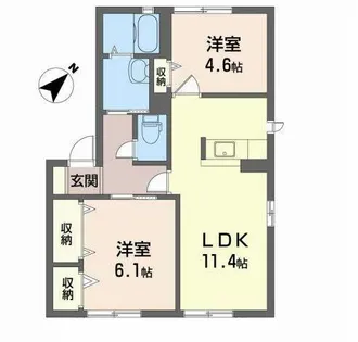 エスポワール【1階】の間取り
