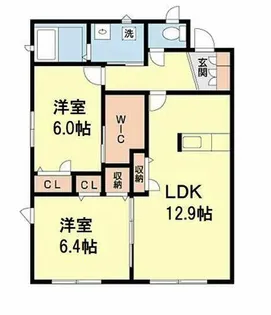 和歌浦ガーデンテラス【0106号室】の間取り