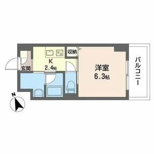 ウェルホームズ住吉大社【0806号室】の間取り