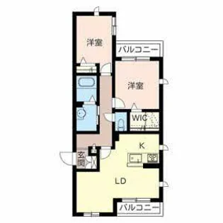 シャーメゾンサイドパーク【0305号室】の間取り