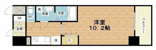 エスリード福島第5【5階】の間取り