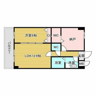 GROOVE豊中レジデンス【1階】の間取り