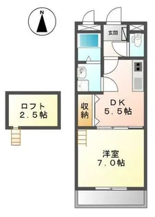 エリクシード【2階】の間取り