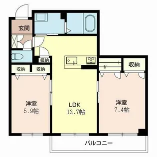 シャーメゾン向日葵【0303号室】の間取り