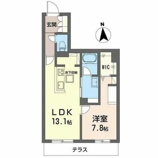 グランドゥール中小阪【1階】の間取り