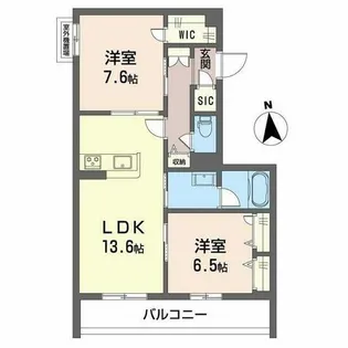 グランドゥール中小阪【0302号室】の間取り