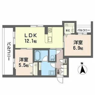 ブライラント【0301号室】の間取り