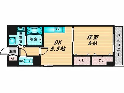 キューヴ【3階】の間取り