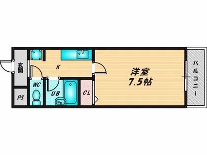 カデンツァK【1階】の間取り