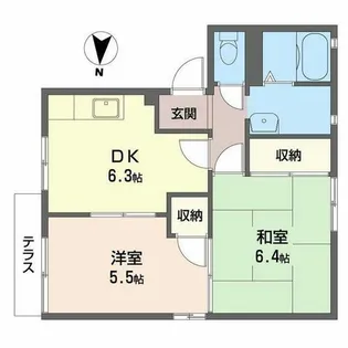 フレグランス吹上【0102号室】の間取り