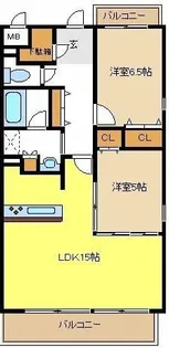 アソシア一社Ⅲ【2階】の間取り