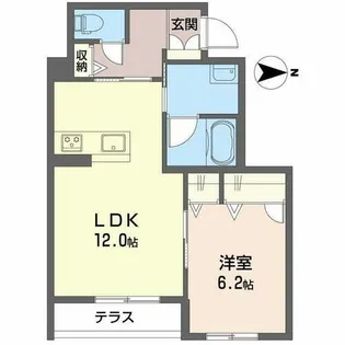 クレーンハピネス【1階】の間取り